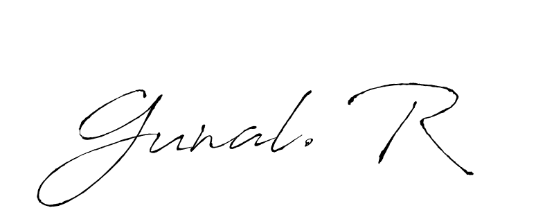 Make a beautiful signature design for name Gunal. R. Use this online signature maker to create a handwritten signature for free. Gunal. R signature style 6 images and pictures png