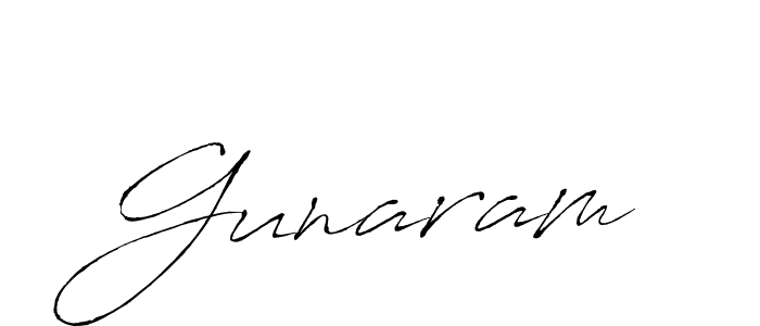 Make a beautiful signature design for name Gunaram. With this signature (Antro_Vectra) style, you can create a handwritten signature for free. Gunaram signature style 6 images and pictures png