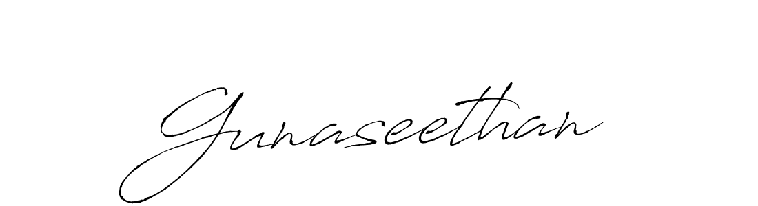Also we have Gunaseethan name is the best signature style. Create professional handwritten signature collection using Antro_Vectra autograph style. Gunaseethan signature style 6 images and pictures png