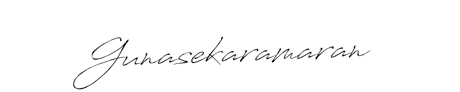 Antro_Vectra is a professional signature style that is perfect for those who want to add a touch of class to their signature. It is also a great choice for those who want to make their signature more unique. Get Gunasekaramaran name to fancy signature for free. Gunasekaramaran signature style 6 images and pictures png