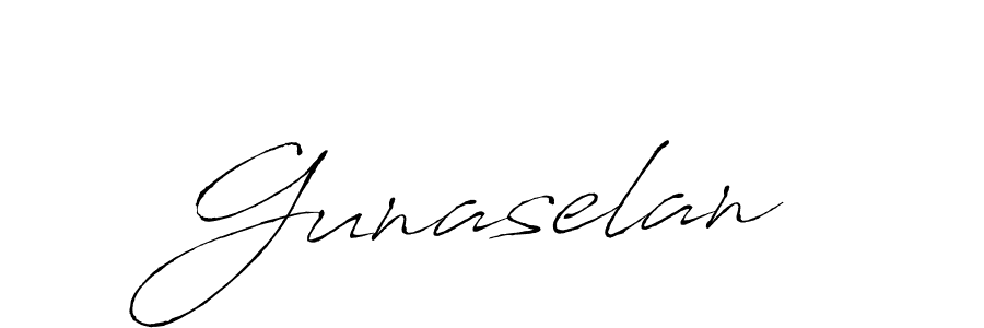 Design your own signature with our free online signature maker. With this signature software, you can create a handwritten (Antro_Vectra) signature for name Gunaselan. Gunaselan signature style 6 images and pictures png