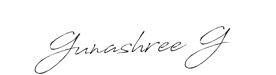 Use a signature maker to create a handwritten signature online. With this signature software, you can design (Antro_Vectra) your own signature for name Gunashree G. Gunashree G signature style 6 images and pictures png