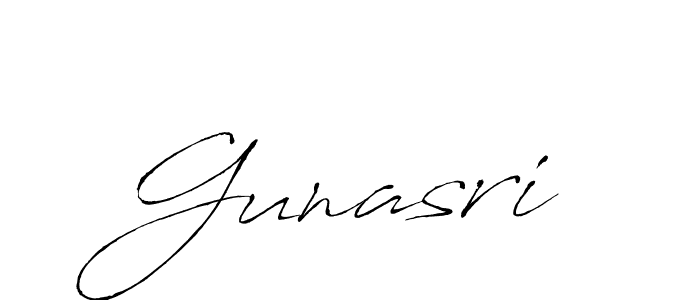 Similarly Antro_Vectra is the best handwritten signature design. Signature creator online .You can use it as an online autograph creator for name Gunasri. Gunasri signature style 6 images and pictures png