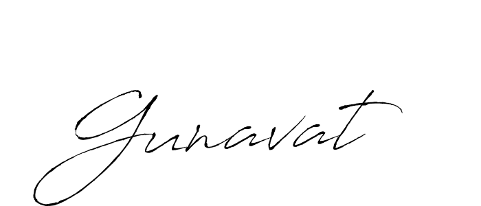 Make a beautiful signature design for name Gunavat. With this signature (Antro_Vectra) style, you can create a handwritten signature for free. Gunavat signature style 6 images and pictures png