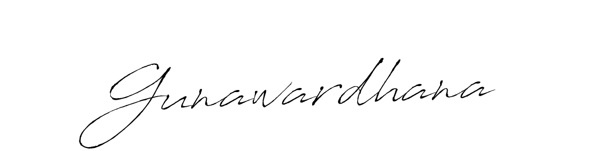 Make a beautiful signature design for name Gunawardhana. With this signature (Antro_Vectra) style, you can create a handwritten signature for free. Gunawardhana signature style 6 images and pictures png