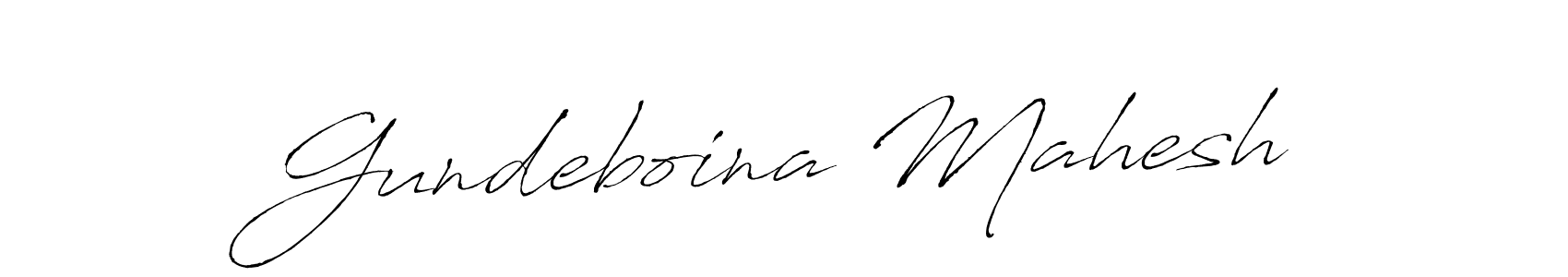 Gundeboina Mahesh stylish signature style. Best Handwritten Sign (Antro_Vectra) for my name. Handwritten Signature Collection Ideas for my name Gundeboina Mahesh. Gundeboina Mahesh signature style 6 images and pictures png