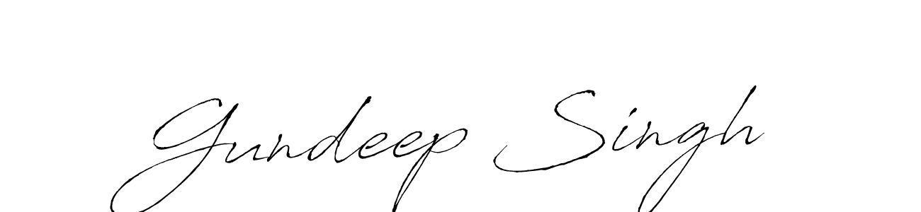 Make a beautiful signature design for name Gundeep Singh. With this signature (Antro_Vectra) style, you can create a handwritten signature for free. Gundeep Singh signature style 6 images and pictures png