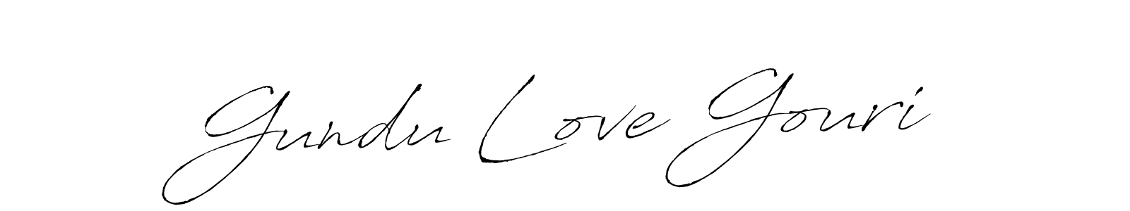 Use a signature maker to create a handwritten signature online. With this signature software, you can design (Antro_Vectra) your own signature for name Gundu Love Gouri. Gundu Love Gouri signature style 6 images and pictures png