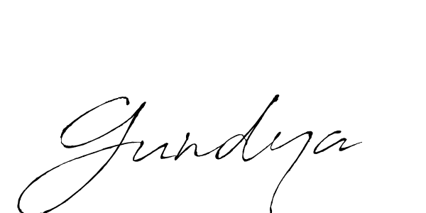 Gundya stylish signature style. Best Handwritten Sign (Antro_Vectra) for my name. Handwritten Signature Collection Ideas for my name Gundya. Gundya signature style 6 images and pictures png