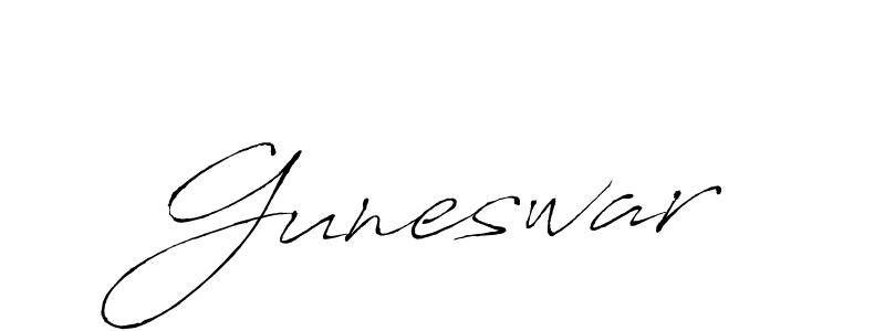 Use a signature maker to create a handwritten signature online. With this signature software, you can design (Antro_Vectra) your own signature for name Guneswar. Guneswar signature style 6 images and pictures png