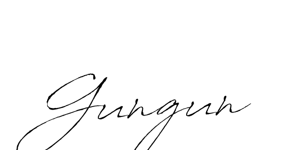 How to make Gungun signature? Antro_Vectra is a professional autograph style. Create handwritten signature for Gungun name. Gungun signature style 6 images and pictures png