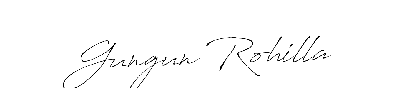 You should practise on your own different ways (Antro_Vectra) to write your name (Gungun Rohilla) in signature. don't let someone else do it for you. Gungun Rohilla signature style 6 images and pictures png