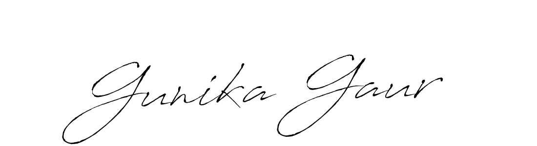 This is the best signature style for the Gunika Gaur name. Also you like these signature font (Antro_Vectra). Mix name signature. Gunika Gaur signature style 6 images and pictures png