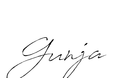 How to make Gunja signature? Antro_Vectra is a professional autograph style. Create handwritten signature for Gunja name. Gunja signature style 6 images and pictures png