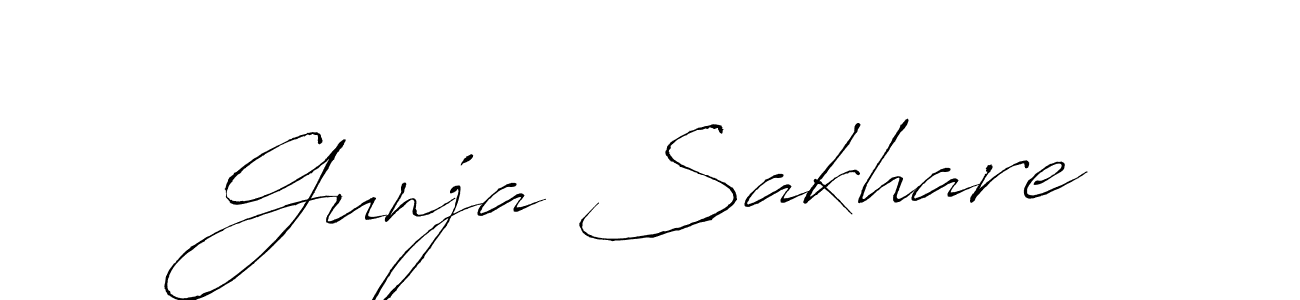 Once you've used our free online signature maker to create your best signature Antro_Vectra style, it's time to enjoy all of the benefits that Gunja Sakhare name signing documents. Gunja Sakhare signature style 6 images and pictures png
