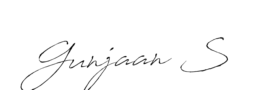 Make a beautiful signature design for name Gunjaan S. Use this online signature maker to create a handwritten signature for free. Gunjaan S signature style 6 images and pictures png