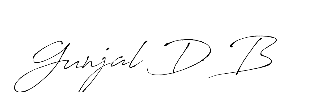 Once you've used our free online signature maker to create your best signature Antro_Vectra style, it's time to enjoy all of the benefits that Gunjal D B name signing documents. Gunjal D B signature style 6 images and pictures png