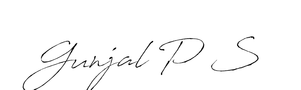 See photos of Gunjal P S official signature by Spectra . Check more albums & portfolios. Read reviews & check more about Antro_Vectra font. Gunjal P S signature style 6 images and pictures png