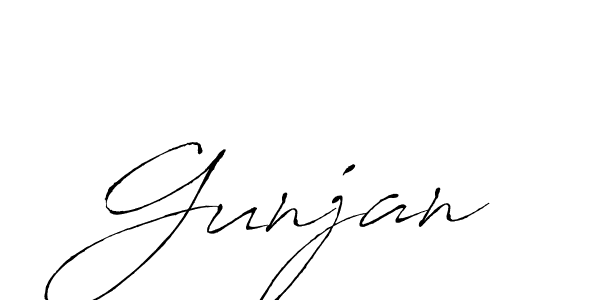 The best way (Antro_Vectra) to make a short signature is to pick only two or three words in your name. The name Gunjan include a total of six letters. For converting this name. Gunjan signature style 6 images and pictures png