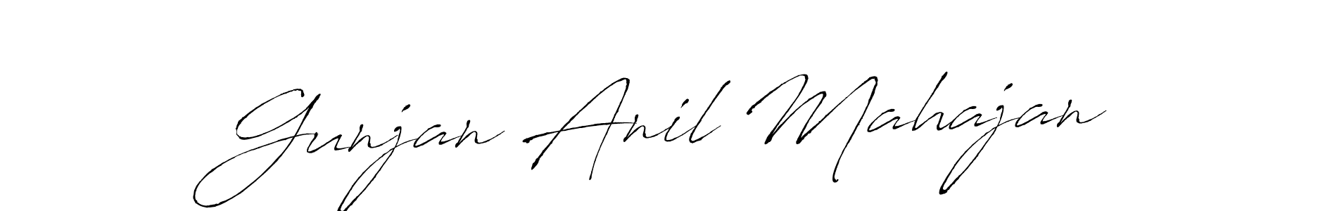 Similarly Antro_Vectra is the best handwritten signature design. Signature creator online .You can use it as an online autograph creator for name Gunjan Anil Mahajan. Gunjan Anil Mahajan signature style 6 images and pictures png