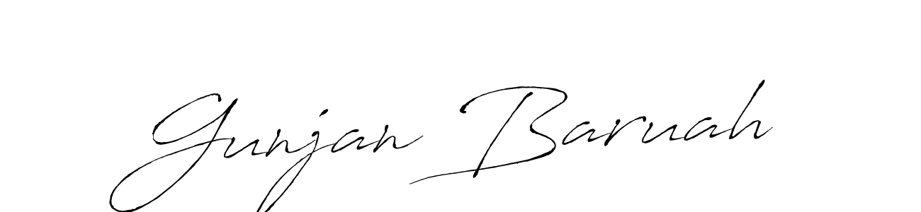Use a signature maker to create a handwritten signature online. With this signature software, you can design (Antro_Vectra) your own signature for name Gunjan Baruah. Gunjan Baruah signature style 6 images and pictures png