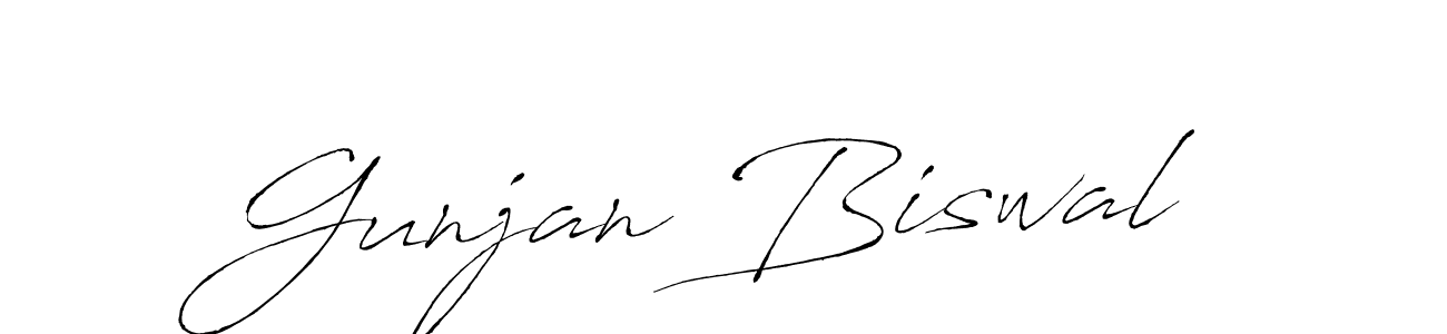 You can use this online signature creator to create a handwritten signature for the name Gunjan Biswal. This is the best online autograph maker. Gunjan Biswal signature style 6 images and pictures png