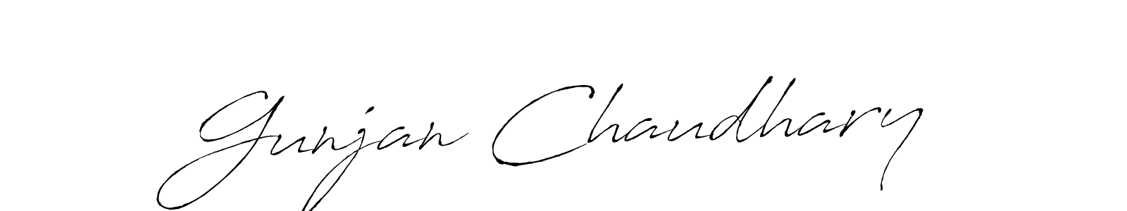 Design your own signature with our free online signature maker. With this signature software, you can create a handwritten (Antro_Vectra) signature for name Gunjan Chaudhary. Gunjan Chaudhary signature style 6 images and pictures png