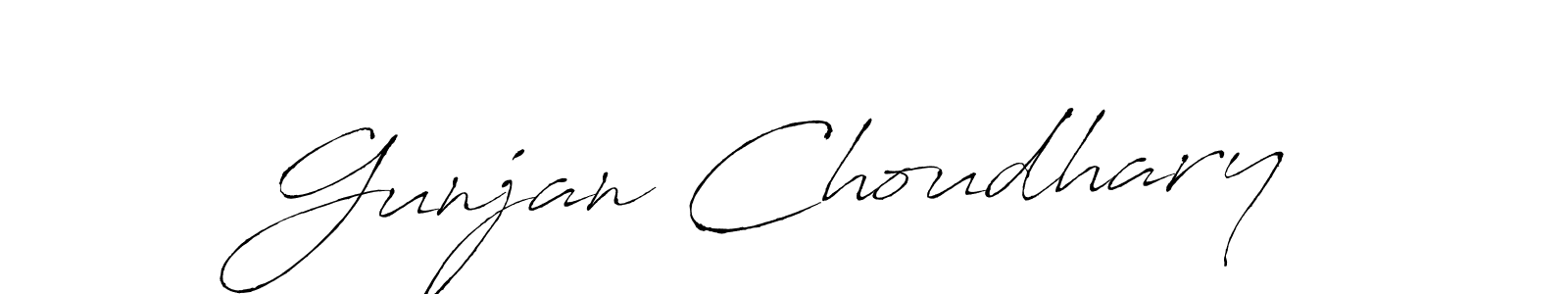 You should practise on your own different ways (Antro_Vectra) to write your name (Gunjan Choudhary) in signature. don't let someone else do it for you. Gunjan Choudhary signature style 6 images and pictures png