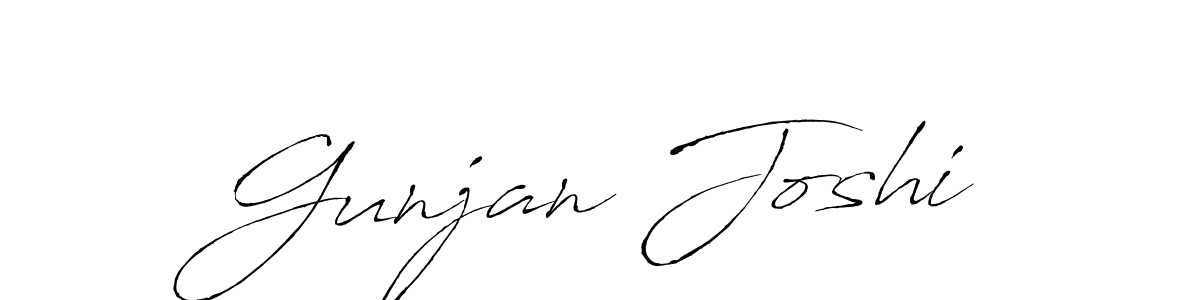 Gunjan Joshi stylish signature style. Best Handwritten Sign (Antro_Vectra) for my name. Handwritten Signature Collection Ideas for my name Gunjan Joshi. Gunjan Joshi signature style 6 images and pictures png