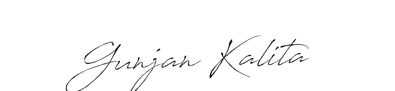 Also we have Gunjan Kalita name is the best signature style. Create professional handwritten signature collection using Antro_Vectra autograph style. Gunjan Kalita signature style 6 images and pictures png