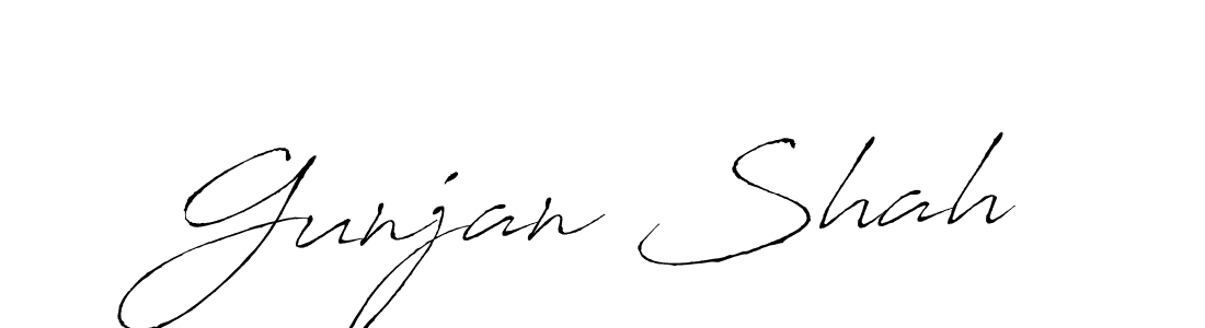 Use a signature maker to create a handwritten signature online. With this signature software, you can design (Antro_Vectra) your own signature for name Gunjan Shah. Gunjan Shah signature style 6 images and pictures png