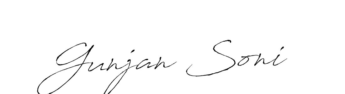 You should practise on your own different ways (Antro_Vectra) to write your name (Gunjan Soni) in signature. don't let someone else do it for you. Gunjan Soni signature style 6 images and pictures png