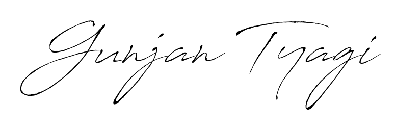 An effortless, minimalist signature concept for Gunjan Tyagi using Antro_Vectra design. Clean lines that look great on any document. Gunjan Tyagi signature style 6 images and pictures png