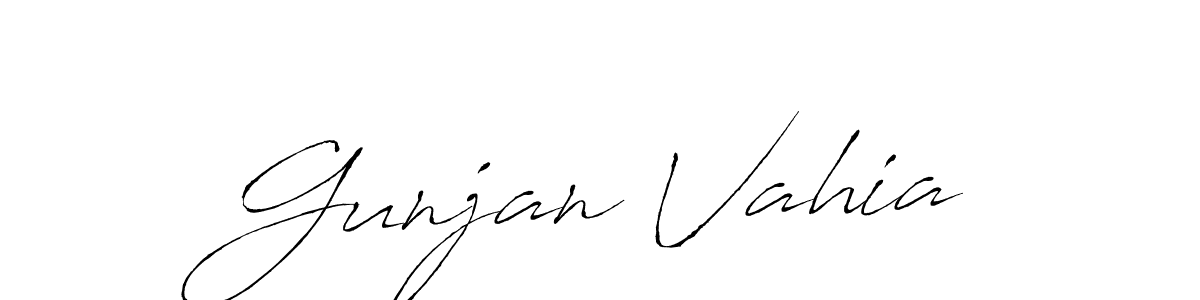 You should practise on your own different ways (Antro_Vectra) to write your name (Gunjan Vahia) in signature. don't let someone else do it for you. Gunjan Vahia signature style 6 images and pictures png