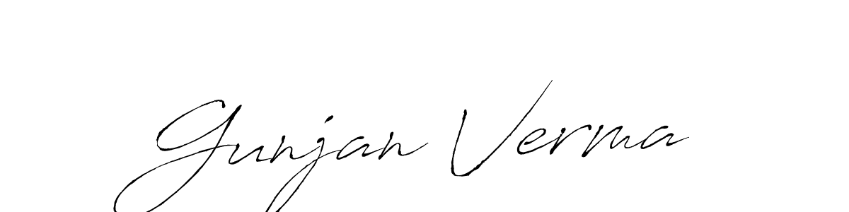 Use a signature maker to create a handwritten signature online. With this signature software, you can design (Antro_Vectra) your own signature for name Gunjan Verma. Gunjan Verma signature style 6 images and pictures png