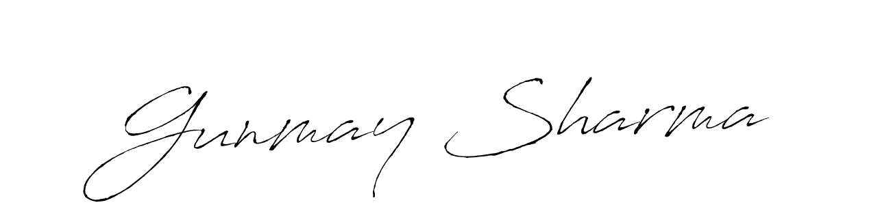 It looks lik you need a new signature style for name Gunmay Sharma. Design unique handwritten (Antro_Vectra) signature with our free signature maker in just a few clicks. Gunmay Sharma signature style 6 images and pictures png