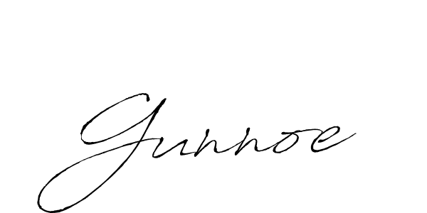 Gunnoe stylish signature style. Best Handwritten Sign (Antro_Vectra) for my name. Handwritten Signature Collection Ideas for my name Gunnoe. Gunnoe signature style 6 images and pictures png