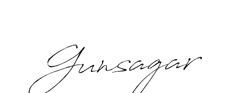Design your own signature with our free online signature maker. With this signature software, you can create a handwritten (Antro_Vectra) signature for name Gunsagar. Gunsagar signature style 6 images and pictures png