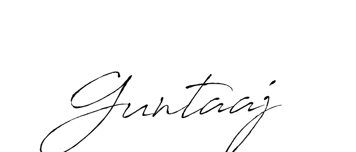 Use a signature maker to create a handwritten signature online. With this signature software, you can design (Antro_Vectra) your own signature for name Guntaaj. Guntaaj signature style 6 images and pictures png