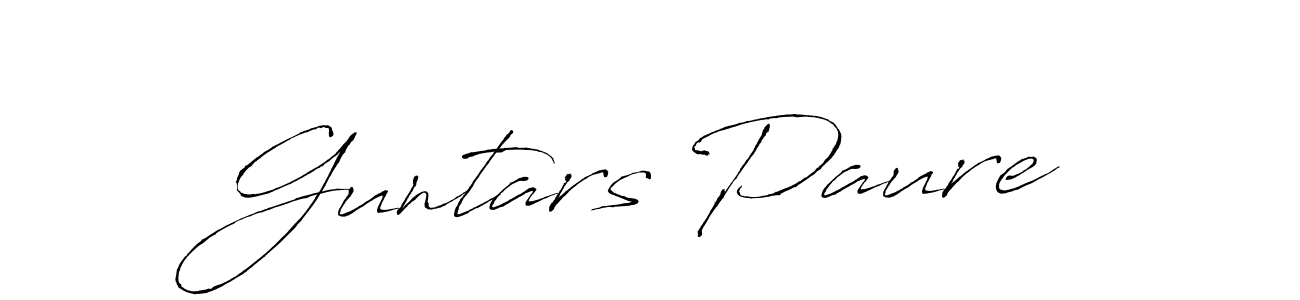 How to make Guntars Paure name signature. Use Antro_Vectra style for creating short signs online. This is the latest handwritten sign. Guntars Paure signature style 6 images and pictures png