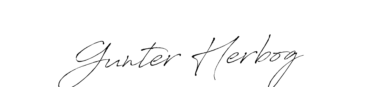You should practise on your own different ways (Antro_Vectra) to write your name (Gunter Herbog) in signature. don't let someone else do it for you. Gunter Herbog signature style 6 images and pictures png
