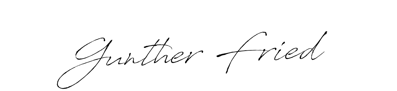 Also we have Gunther Fried name is the best signature style. Create professional handwritten signature collection using Antro_Vectra autograph style. Gunther Fried signature style 6 images and pictures png