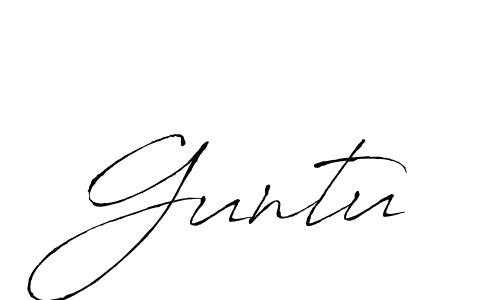 How to make Guntu name signature. Use Antro_Vectra style for creating short signs online. This is the latest handwritten sign. Guntu signature style 6 images and pictures png