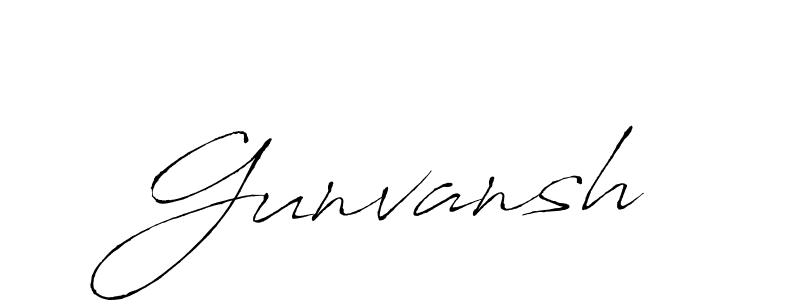 How to make Gunvansh name signature. Use Antro_Vectra style for creating short signs online. This is the latest handwritten sign. Gunvansh signature style 6 images and pictures png