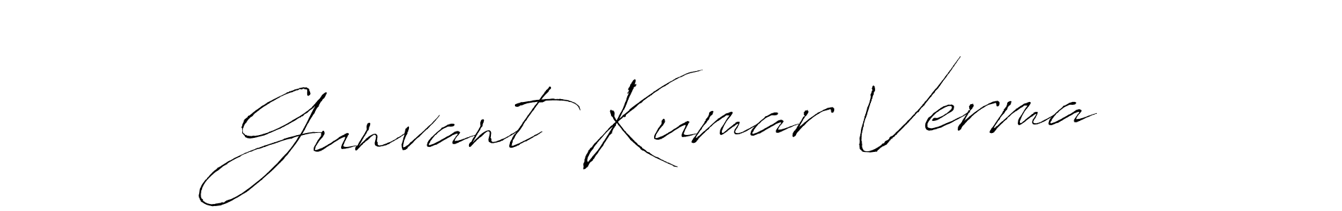 Use a signature maker to create a handwritten signature online. With this signature software, you can design (Antro_Vectra) your own signature for name Gunvant Kumar Verma. Gunvant Kumar Verma signature style 6 images and pictures png