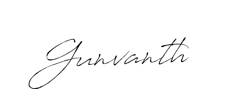 Design your own signature with our free online signature maker. With this signature software, you can create a handwritten (Antro_Vectra) signature for name Gunvanth. Gunvanth signature style 6 images and pictures png