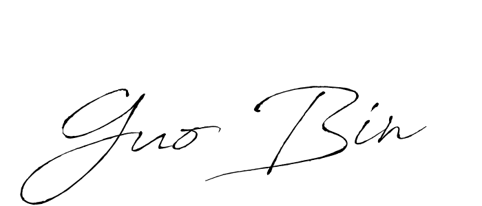 How to make Guo Bin name signature. Use Antro_Vectra style for creating short signs online. This is the latest handwritten sign. Guo Bin signature style 6 images and pictures png