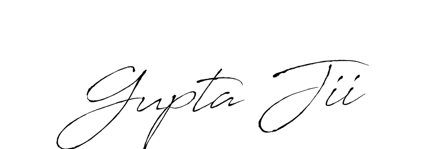 Also we have Gupta Jii name is the best signature style. Create professional handwritten signature collection using Antro_Vectra autograph style. Gupta Jii signature style 6 images and pictures png