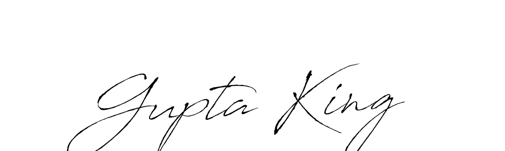 Make a beautiful signature design for name Gupta King. With this signature (Antro_Vectra) style, you can create a handwritten signature for free. Gupta King signature style 6 images and pictures png