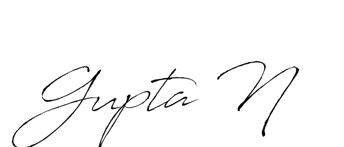 The best way (Antro_Vectra) to make a short signature is to pick only two or three words in your name. The name Gupta N include a total of six letters. For converting this name. Gupta N signature style 6 images and pictures png